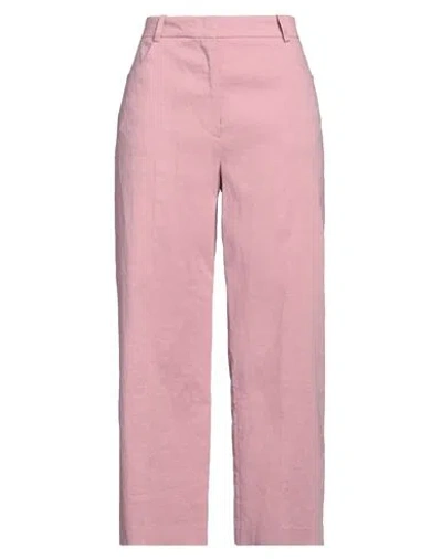 Pinko Woman Pants Pink Size 6 Linen, Viscose, Elastane