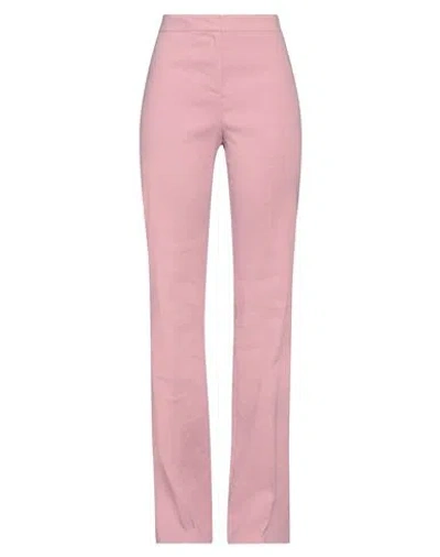 Pinko Woman Pants Pink Size 6 Linen, Viscose, Elastane