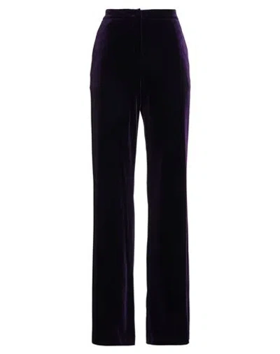 Pinko Woman Pants Plum Size 8 Polyester, Elastane In Black