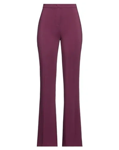 Pinko Woman Pants Plum Size 8 Viscose, Elastane