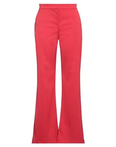 Pinko Woman Pants Red Size 4 Polyester, Elastane