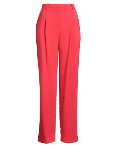Pinko Woman Pants Red Size 6 Polyester, Elastane