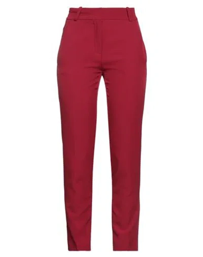 PINKO PINKO WOMAN PANTS RED SIZE 8 POLYESTER, ELASTANE