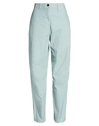 Pinko Woman Pants Sage Green Size 4 Cotton In Blue
