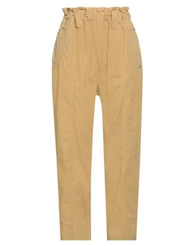 Pinko Woman Pants Sand Size 6 Cotton In Beige