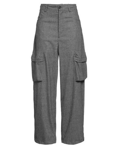 Pinko Woman Pants Steel Grey Size 4 Polyester, Acrylic, Wool, Viscose, Elastane In Gray