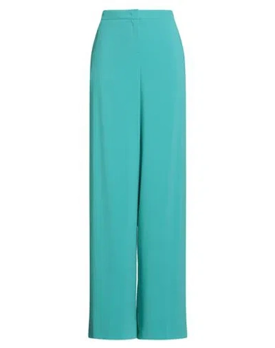 Pinko Woman Pants Turquoise Size 8 Polyester, Elastane In Blue
