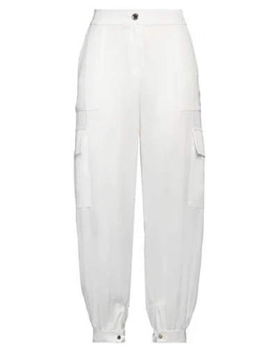 Pinko Woman Pants White Size 10 Polyester