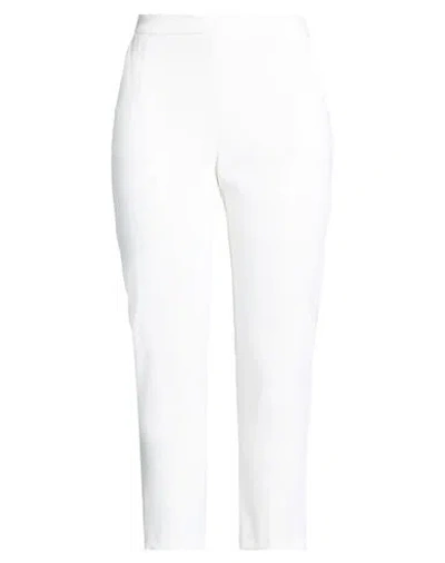 Pinko Woman Pants White Size 10 Polyester, Elastane