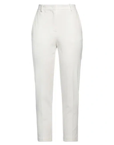 PINKO PINKO WOMAN PANTS WHITE SIZE 14 VISCOSE, POLYAMIDE, ELASTANE