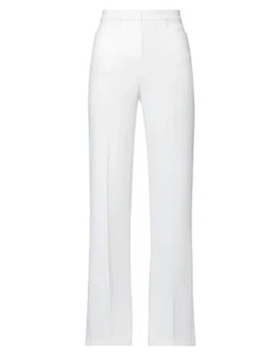 Pinko Woman Pants White Size 4 Polyester, Elastane