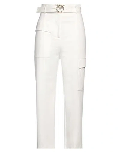 Pinko Woman Pants White Size 4 Viscose, Polyamide, Elastane In White