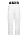 Pinko Woman Pants White Size 10 Cotton