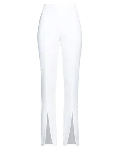 PINKO PINKO WOMAN PANTS WHITE SIZE 6 POLYESTER, ELASTANE