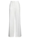 Pinko Woman Pants White Size 6 Polyester, Elastane