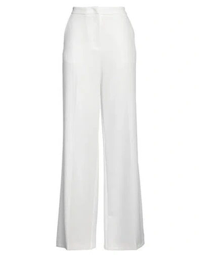 Pinko Woman Pants White Size 6 Polyester, Elastane