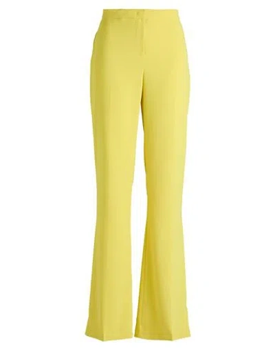 Pinko Woman Pants Yellow Size 4 Polyester, Elastane