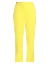 Pinko Woman Pants Yellow Size 8 Polyester, Elastane