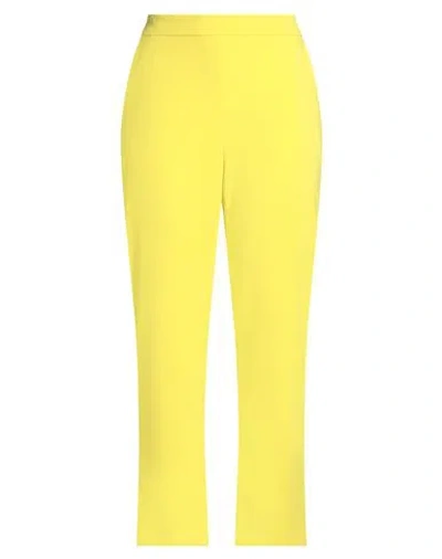 Pinko Woman Pants Yellow Size 8 Polyester, Elastane