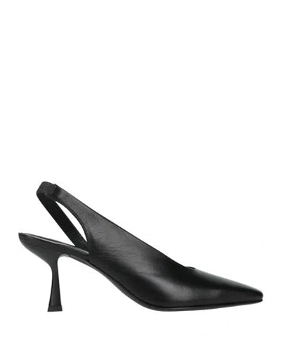 Pinko Woman Pumps Black Size 6 Leather