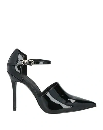 Pinko Woman Pumps Black Size 8 Synthetisches Material