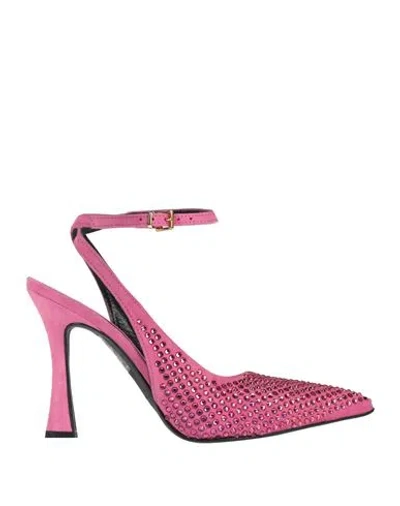 Pinko Woman Pumps Fuchsia Size 6 Leather