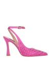 Pinko Woman Pumps Fuchsia Size 7 Textile Fibers In Pink