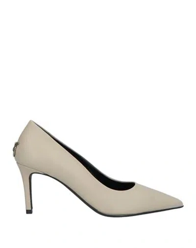 Pinko Virgie 85mm Leather Pumps In Beige