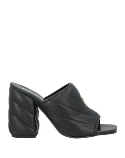 Pinko Woman Sandals Black Size 11 Leather