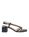 Pinko Woman Sandals Black Size 8 Leather