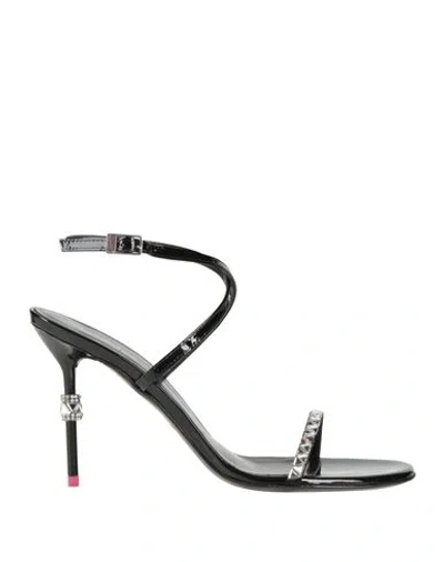 Pinko Woman Sandals Black Size 8 Leather