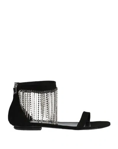 Pinko Woman Sandals Black Size 9 Leather