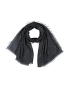 Pinko Woman Scarf Black Size - Cotton, Modacrylic