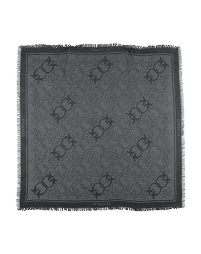 Pinko Woman Scarf Charcoal Size - Viscose, Polyester