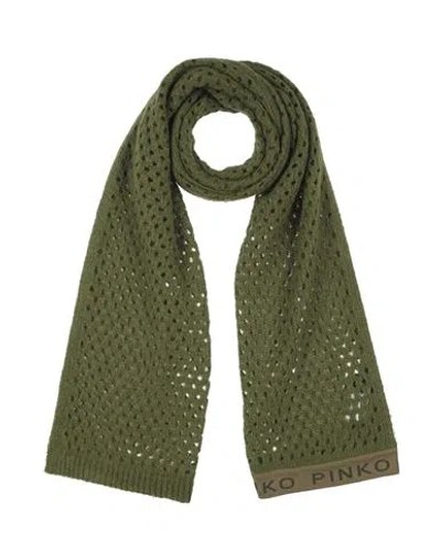 Pinko Woman Scarf Military Green Size - Acrylic, Polyamide, Alpaca Wool
