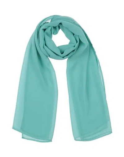 Pinko Woman Scarf Turquoise Size - Polyester In Blue