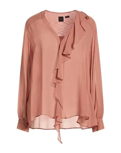 Pinko Woman Shirt Antique Rose Size 10 Viscose