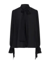 Pinko Woman Shirt Black Size 2 Viscose In Black