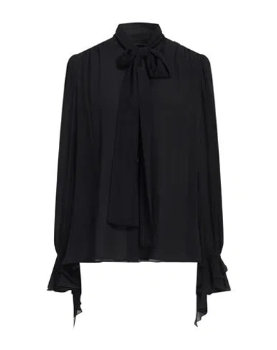 Pinko Woman Shirt Black Size 2 Viscose