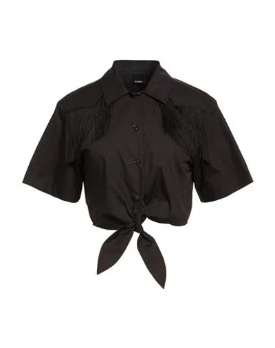 Pinko Woman Shirt Black Size 4 Cotton