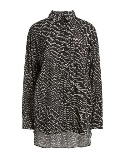 Pinko Woman Shirt Black Size 6 Viscose