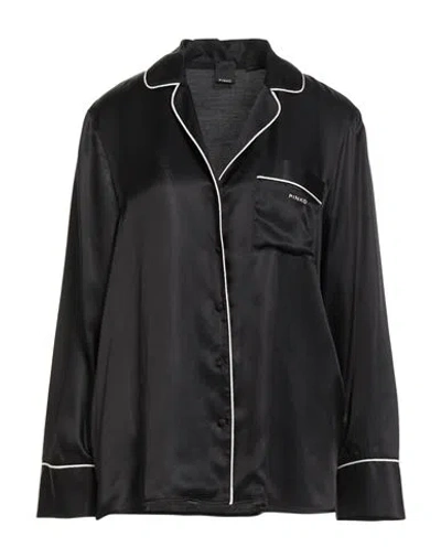 Pinko Woman Shirt Black Size 6 Viscose, Silk