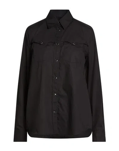 Pinko Woman Shirt Black Size 8 Cotton