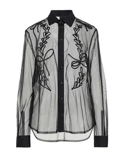 Pinko Woman Shirt Black Size 8 Polyamide