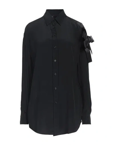 Pinko Woman Shirt Black Size M Acetate, Silk, Polyester