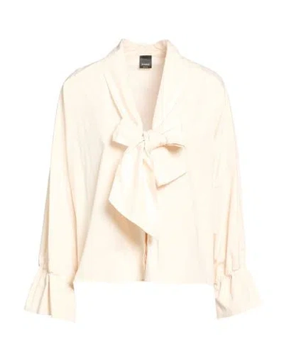 Pinko Woman Shirt Blush Size 2 Cotton In Neutral