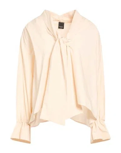 Pinko Woman Shirt Blush Size 4 Cotton In Neutral