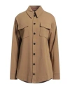 Pinko Woman Shirt Camel Size S Viscose, Polyamide, Elastane In Beige