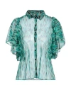 Pinko Woman Shirt Emerald Green Size 4 Polyester In Green
