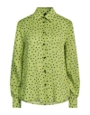 Pinko Woman Shirt Green Size 10 Polyester